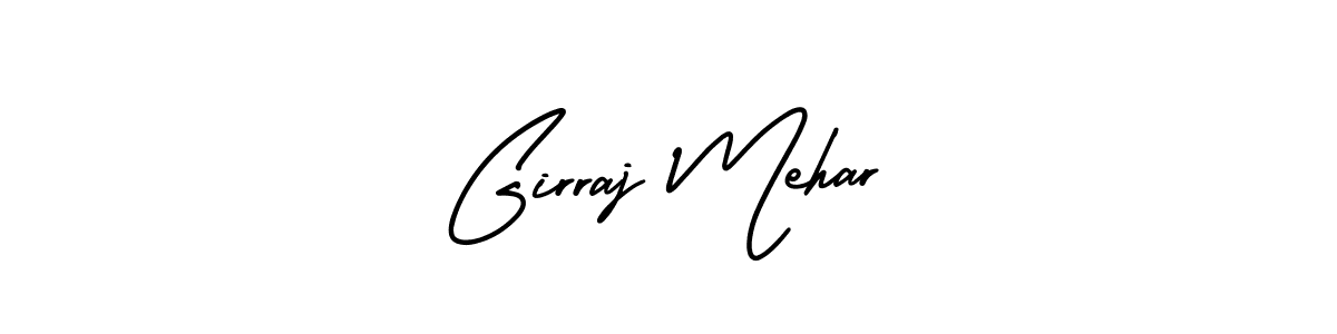 Use a signature maker to create a handwritten signature online. With this signature software, you can design (AmerikaSignatureDemo-Regular) your own signature for name Girraj Mehar. Girraj Mehar signature style 3 images and pictures png