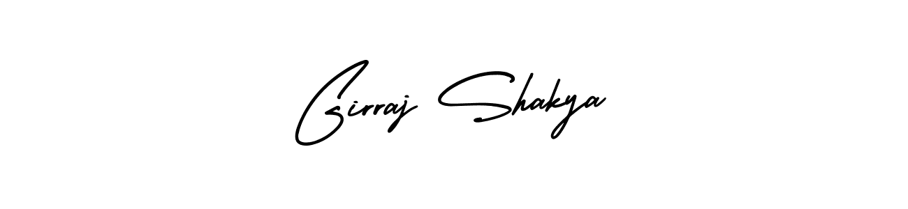 Create a beautiful signature design for name Girraj Shakya. With this signature (AmerikaSignatureDemo-Regular) fonts, you can make a handwritten signature for free. Girraj Shakya signature style 3 images and pictures png