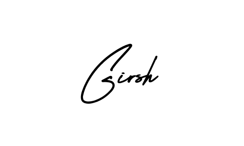 Design your own signature with our free online signature maker. With this signature software, you can create a handwritten (AmerikaSignatureDemo-Regular) signature for name Girsh. Girsh signature style 3 images and pictures png