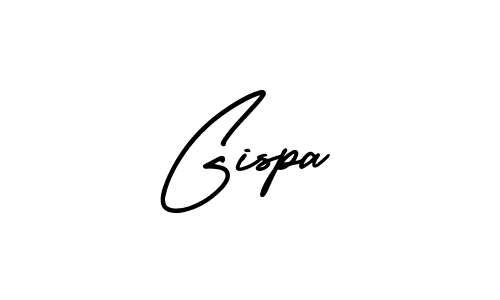 You should practise on your own different ways (AmerikaSignatureDemo-Regular) to write your name (Gispa) in signature. don't let someone else do it for you. Gispa signature style 3 images and pictures png