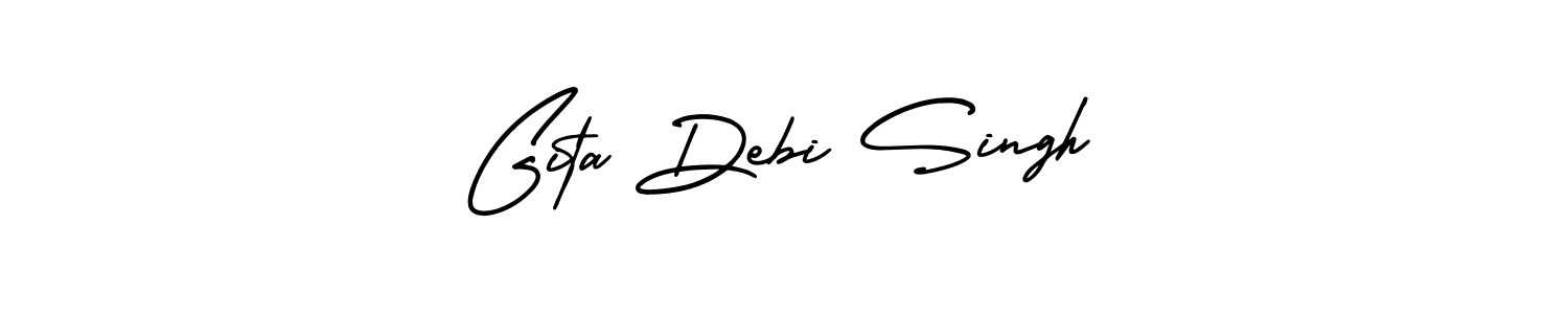 Best and Professional Signature Style for Gita Debi Singh. AmerikaSignatureDemo-Regular Best Signature Style Collection. Gita Debi Singh signature style 3 images and pictures png