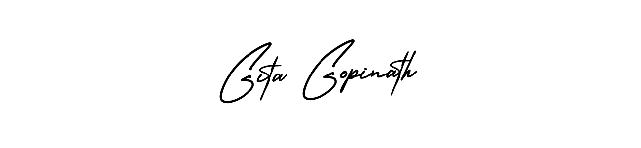 It looks lik you need a new signature style for name Gita Gopinath. Design unique handwritten (AmerikaSignatureDemo-Regular) signature with our free signature maker in just a few clicks. Gita Gopinath signature style 3 images and pictures png