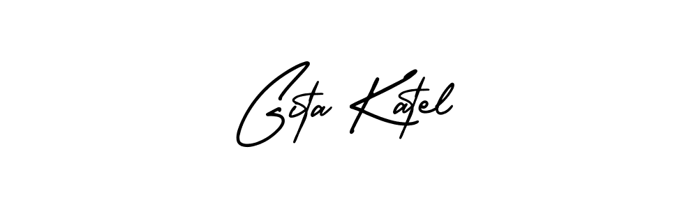 Here are the top 10 professional signature styles for the name Gita Katel. These are the best autograph styles you can use for your name. Gita Katel signature style 3 images and pictures png