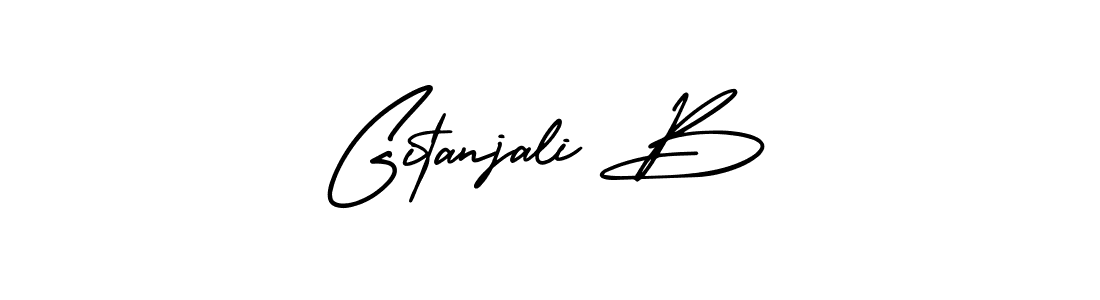 if you are searching for the best signature style for your name Gitanjali B. so please give up your signature search. here we have designed multiple signature styles  using AmerikaSignatureDemo-Regular. Gitanjali B signature style 3 images and pictures png