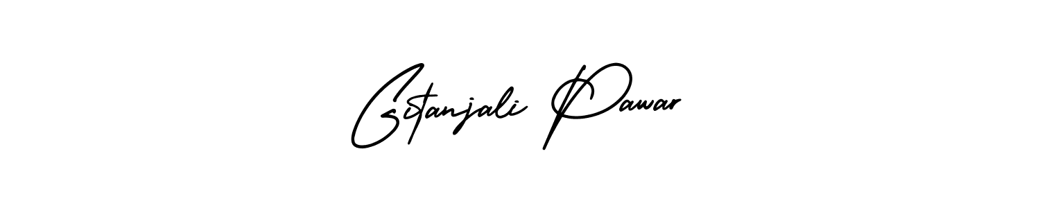 Use a signature maker to create a handwritten signature online. With this signature software, you can design (AmerikaSignatureDemo-Regular) your own signature for name Gitanjali Pawar. Gitanjali Pawar signature style 3 images and pictures png