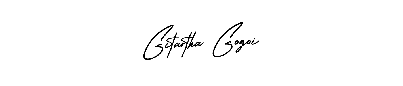 It looks lik you need a new signature style for name Gitartha Gogoi. Design unique handwritten (AmerikaSignatureDemo-Regular) signature with our free signature maker in just a few clicks. Gitartha Gogoi signature style 3 images and pictures png
