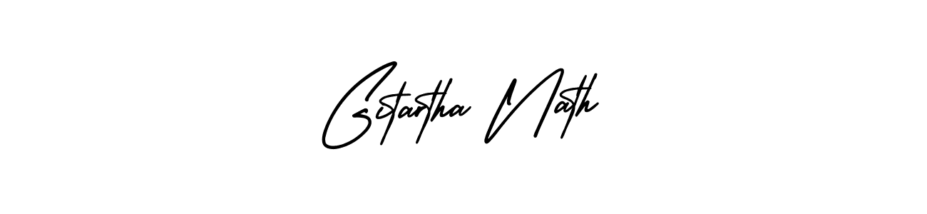 Make a short Gitartha Nath signature style. Manage your documents anywhere anytime using AmerikaSignatureDemo-Regular. Create and add eSignatures, submit forms, share and send files easily. Gitartha Nath signature style 3 images and pictures png