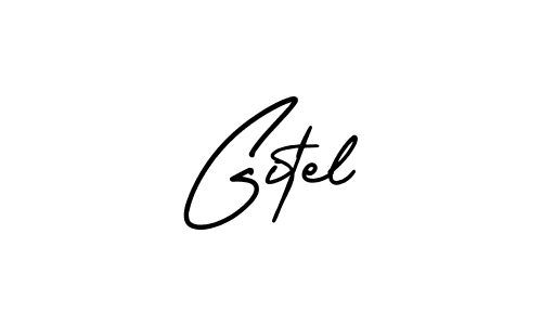 It looks lik you need a new signature style for name Gitel. Design unique handwritten (AmerikaSignatureDemo-Regular) signature with our free signature maker in just a few clicks. Gitel signature style 3 images and pictures png