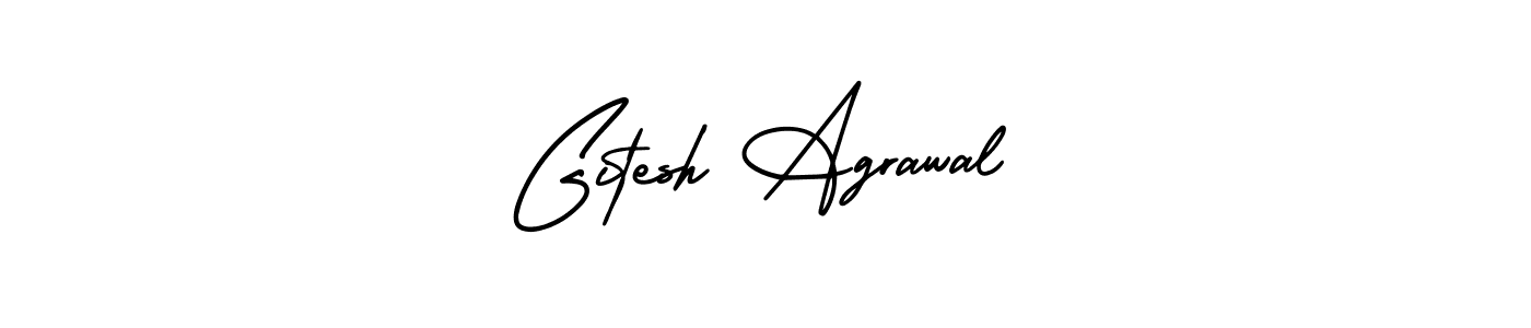 How to make Gitesh Agrawal signature? AmerikaSignatureDemo-Regular is a professional autograph style. Create handwritten signature for Gitesh Agrawal name. Gitesh Agrawal signature style 3 images and pictures png