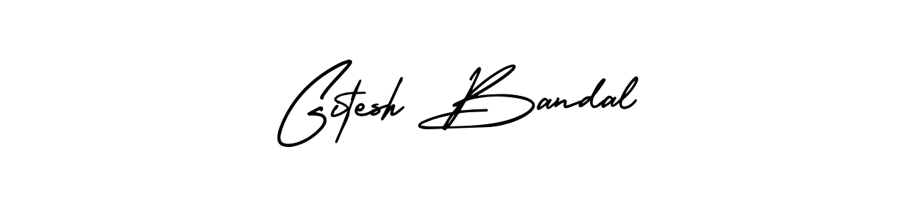 Design your own signature with our free online signature maker. With this signature software, you can create a handwritten (AmerikaSignatureDemo-Regular) signature for name Gitesh Bandal. Gitesh Bandal signature style 3 images and pictures png