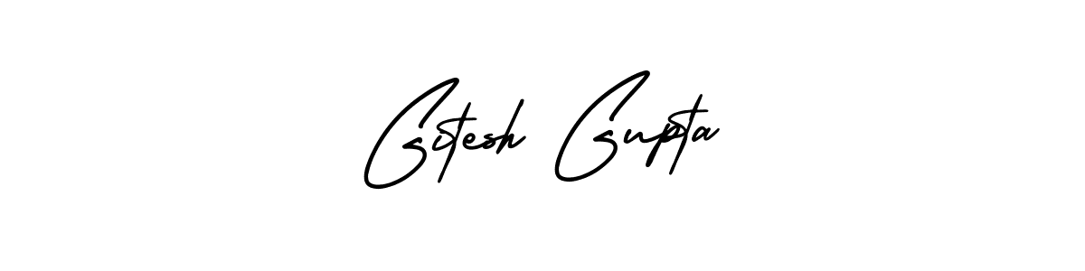 AmerikaSignatureDemo-Regular is a professional signature style that is perfect for those who want to add a touch of class to their signature. It is also a great choice for those who want to make their signature more unique. Get Gitesh Gupta name to fancy signature for free. Gitesh Gupta signature style 3 images and pictures png