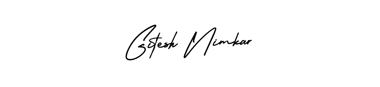 See photos of Gitesh Nimkar official signature by Spectra . Check more albums & portfolios. Read reviews & check more about AmerikaSignatureDemo-Regular font. Gitesh Nimkar signature style 3 images and pictures png