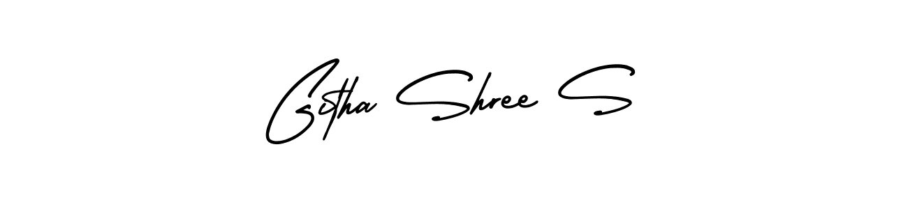 Design your own signature with our free online signature maker. With this signature software, you can create a handwritten (AmerikaSignatureDemo-Regular) signature for name Githa Shree S. Githa Shree S signature style 3 images and pictures png