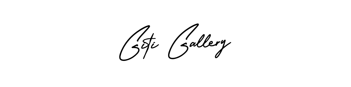 Similarly AmerikaSignatureDemo-Regular is the best handwritten signature design. Signature creator online .You can use it as an online autograph creator for name Giti Gallery. Giti Gallery signature style 3 images and pictures png