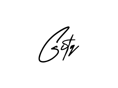 How to make Gitq signature? AmerikaSignatureDemo-Regular is a professional autograph style. Create handwritten signature for Gitq name. Gitq signature style 3 images and pictures png