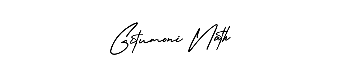 Best and Professional Signature Style for Gitumoni Nath. AmerikaSignatureDemo-Regular Best Signature Style Collection. Gitumoni Nath signature style 3 images and pictures png