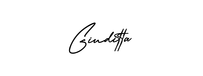 How to Draw Giuditta signature style? AmerikaSignatureDemo-Regular is a latest design signature styles for name Giuditta. Giuditta signature style 3 images and pictures png