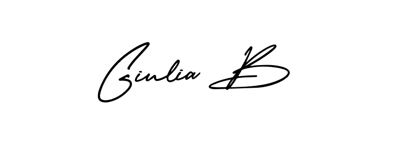 if you are searching for the best signature style for your name Giulia B. so please give up your signature search. here we have designed multiple signature styles  using AmerikaSignatureDemo-Regular. Giulia B signature style 3 images and pictures png