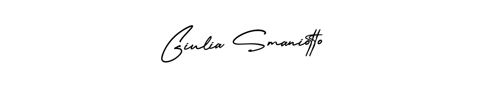 if you are searching for the best signature style for your name Giulia Smaniotto. so please give up your signature search. here we have designed multiple signature styles  using AmerikaSignatureDemo-Regular. Giulia Smaniotto signature style 3 images and pictures png