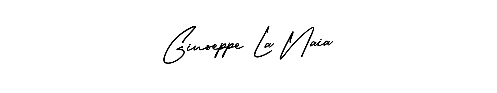 Make a short Giuseppe La Naia signature style. Manage your documents anywhere anytime using AmerikaSignatureDemo-Regular. Create and add eSignatures, submit forms, share and send files easily. Giuseppe La Naia signature style 3 images and pictures png