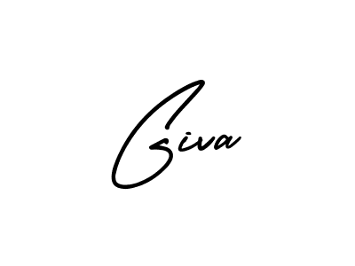 Use a signature maker to create a handwritten signature online. With this signature software, you can design (AmerikaSignatureDemo-Regular) your own signature for name Giva. Giva signature style 3 images and pictures png