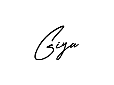How to make Giya signature? AmerikaSignatureDemo-Regular is a professional autograph style. Create handwritten signature for Giya name. Giya signature style 3 images and pictures png