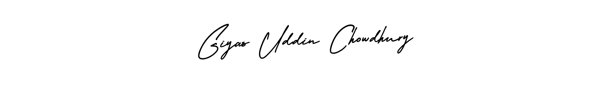 Create a beautiful signature design for name Giyas Uddin Chowdhury. With this signature (AmerikaSignatureDemo-Regular) fonts, you can make a handwritten signature for free. Giyas Uddin Chowdhury signature style 3 images and pictures png