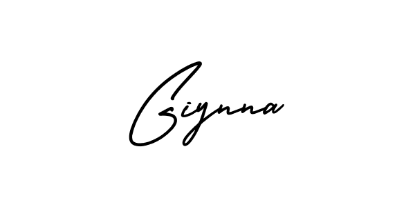 Create a beautiful signature design for name Giynna. With this signature (AmerikaSignatureDemo-Regular) fonts, you can make a handwritten signature for free. Giynna signature style 3 images and pictures png