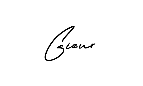 How to make Gizur name signature. Use AmerikaSignatureDemo-Regular style for creating short signs online. This is the latest handwritten sign. Gizur signature style 3 images and pictures png