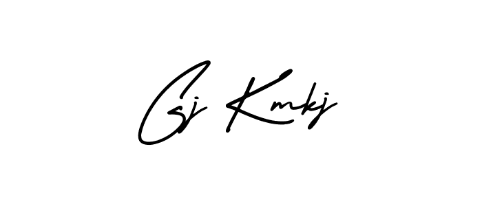Design your own signature with our free online signature maker. With this signature software, you can create a handwritten (AmerikaSignatureDemo-Regular) signature for name Gj Kmkj. Gj Kmkj signature style 3 images and pictures png