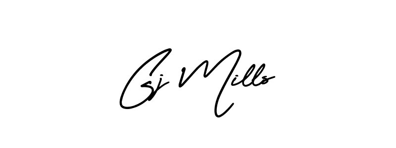 This is the best signature style for the Gj Mills name. Also you like these signature font (AmerikaSignatureDemo-Regular). Mix name signature. Gj Mills signature style 3 images and pictures png