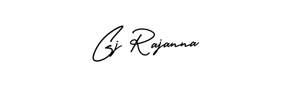 Create a beautiful signature design for name Gj Rajanna. With this signature (AmerikaSignatureDemo-Regular) fonts, you can make a handwritten signature for free. Gj Rajanna signature style 3 images and pictures png
