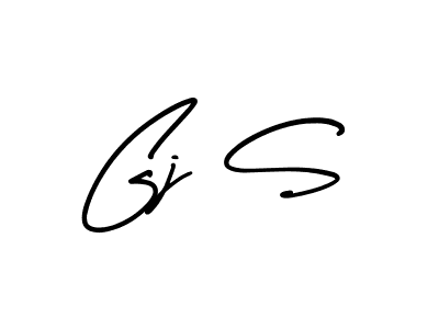 How to Draw Gj S signature style? AmerikaSignatureDemo-Regular is a latest design signature styles for name Gj S. Gj S signature style 3 images and pictures png