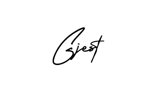 How to Draw Gjest signature style? AmerikaSignatureDemo-Regular is a latest design signature styles for name Gjest. Gjest signature style 3 images and pictures png