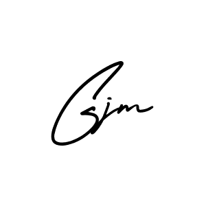 Gjm stylish signature style. Best Handwritten Sign (AmerikaSignatureDemo-Regular) for my name. Handwritten Signature Collection Ideas for my name Gjm. Gjm signature style 3 images and pictures png