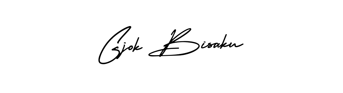 Create a beautiful signature design for name Gjok Bisaku. With this signature (AmerikaSignatureDemo-Regular) fonts, you can make a handwritten signature for free. Gjok Bisaku signature style 3 images and pictures png