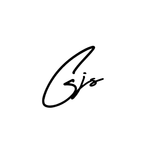 How to make Gjs name signature. Use AmerikaSignatureDemo-Regular style for creating short signs online. This is the latest handwritten sign. Gjs signature style 3 images and pictures png