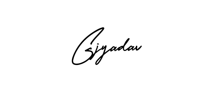 How to make Gjyadav signature? AmerikaSignatureDemo-Regular is a professional autograph style. Create handwritten signature for Gjyadav name. Gjyadav signature style 3 images and pictures png