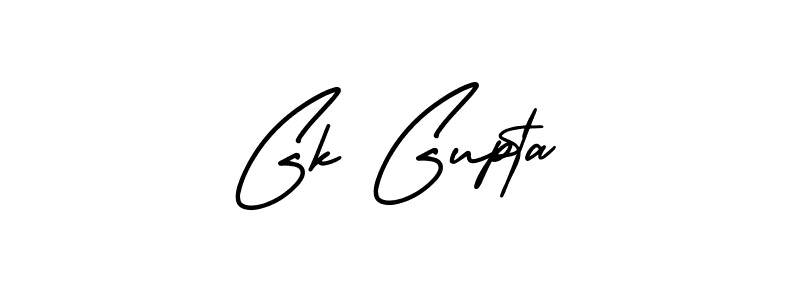 Use a signature maker to create a handwritten signature online. With this signature software, you can design (AmerikaSignatureDemo-Regular) your own signature for name Gk Gupta. Gk Gupta signature style 3 images and pictures png