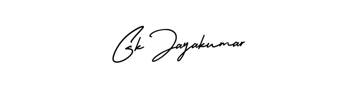 Gk Jayakumar stylish signature style. Best Handwritten Sign (AmerikaSignatureDemo-Regular) for my name. Handwritten Signature Collection Ideas for my name Gk Jayakumar. Gk Jayakumar signature style 3 images and pictures png