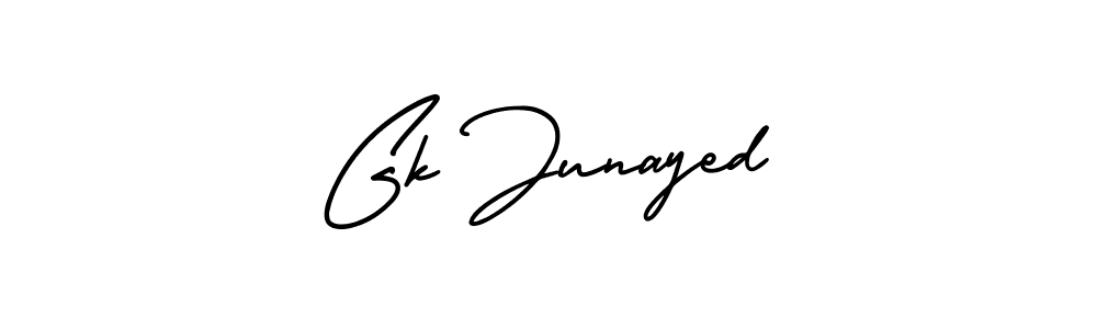Use a signature maker to create a handwritten signature online. With this signature software, you can design (AmerikaSignatureDemo-Regular) your own signature for name Gk Junayed. Gk Junayed signature style 3 images and pictures png