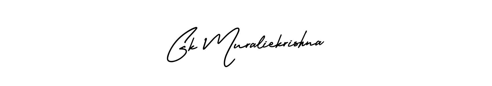 Use a signature maker to create a handwritten signature online. With this signature software, you can design (AmerikaSignatureDemo-Regular) your own signature for name Gk Muraliekrishna. Gk Muraliekrishna signature style 3 images and pictures png