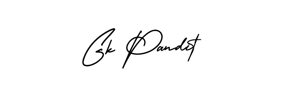 Make a short Gk Pandit signature style. Manage your documents anywhere anytime using AmerikaSignatureDemo-Regular. Create and add eSignatures, submit forms, share and send files easily. Gk Pandit signature style 3 images and pictures png