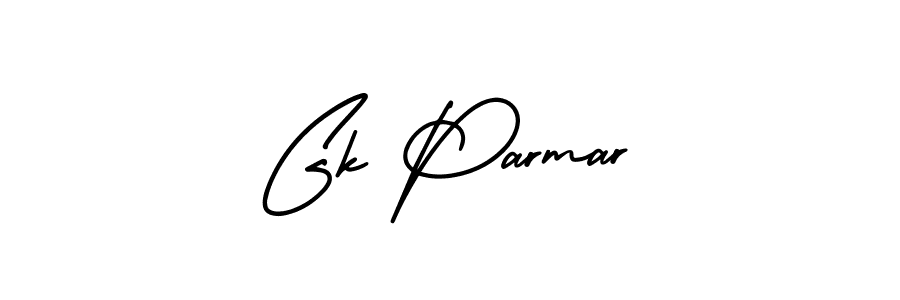 Make a beautiful signature design for name Gk Parmar. Use this online signature maker to create a handwritten signature for free. Gk Parmar signature style 3 images and pictures png