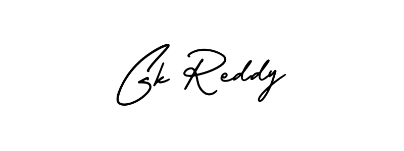 Make a beautiful signature design for name Gk Reddy. With this signature (AmerikaSignatureDemo-Regular) style, you can create a handwritten signature for free. Gk Reddy signature style 3 images and pictures png