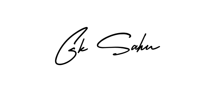 AmerikaSignatureDemo-Regular is a professional signature style that is perfect for those who want to add a touch of class to their signature. It is also a great choice for those who want to make their signature more unique. Get Gk Sahu name to fancy signature for free. Gk Sahu signature style 3 images and pictures png