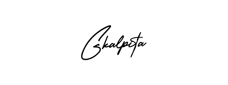 You can use this online signature creator to create a handwritten signature for the name Gkalpita. This is the best online autograph maker. Gkalpita signature style 3 images and pictures png