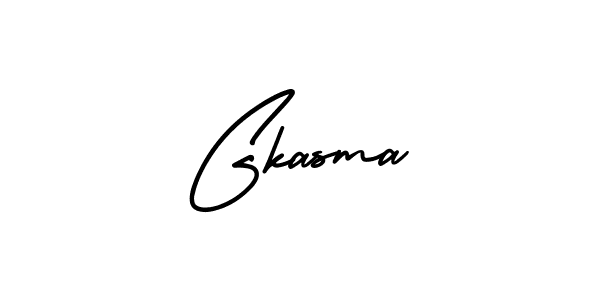 Design your own signature with our free online signature maker. With this signature software, you can create a handwritten (AmerikaSignatureDemo-Regular) signature for name Gkasma. Gkasma signature style 3 images and pictures png