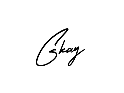 Gkay stylish signature style. Best Handwritten Sign (AmerikaSignatureDemo-Regular) for my name. Handwritten Signature Collection Ideas for my name Gkay. Gkay signature style 3 images and pictures png