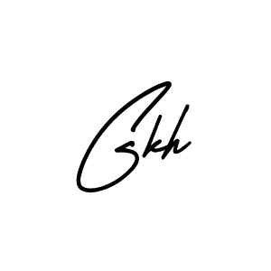 How to make Gkh signature? AmerikaSignatureDemo-Regular is a professional autograph style. Create handwritten signature for Gkh name. Gkh signature style 3 images and pictures png